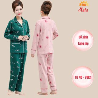 Bộ đồ pyzama mặc nhà cho mẹ