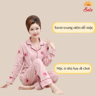 Bộ đồ pyzama mặc nhà cho mẹ