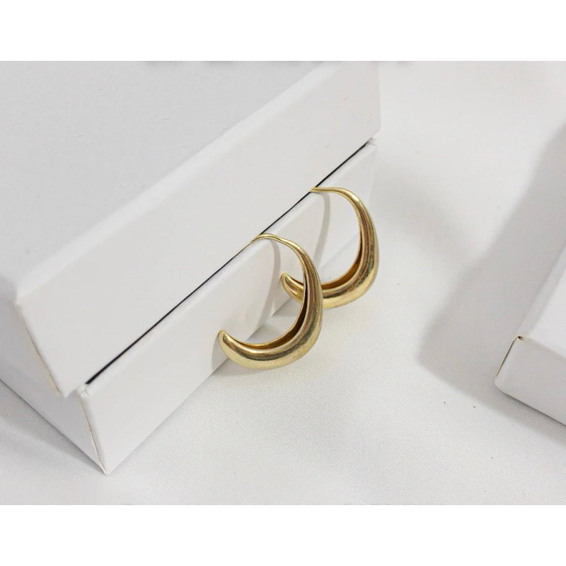 HIPPO SHOP - Bông Tai Hợp Kim Hình Chữ C Ngọt Ngào Thời Trang Cho Nữ