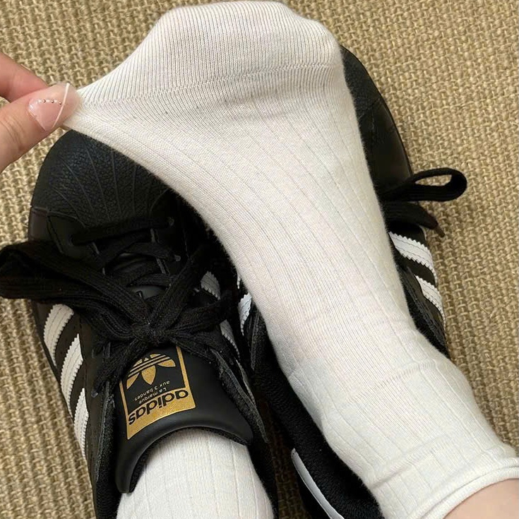 Set 5 đôi tất nữ vớ nữ cổ cao LYMIA nhiều mẫu màu trắng phong cách Hàn Quốc BT50 | BigBuy360 - bigbuy360.vn