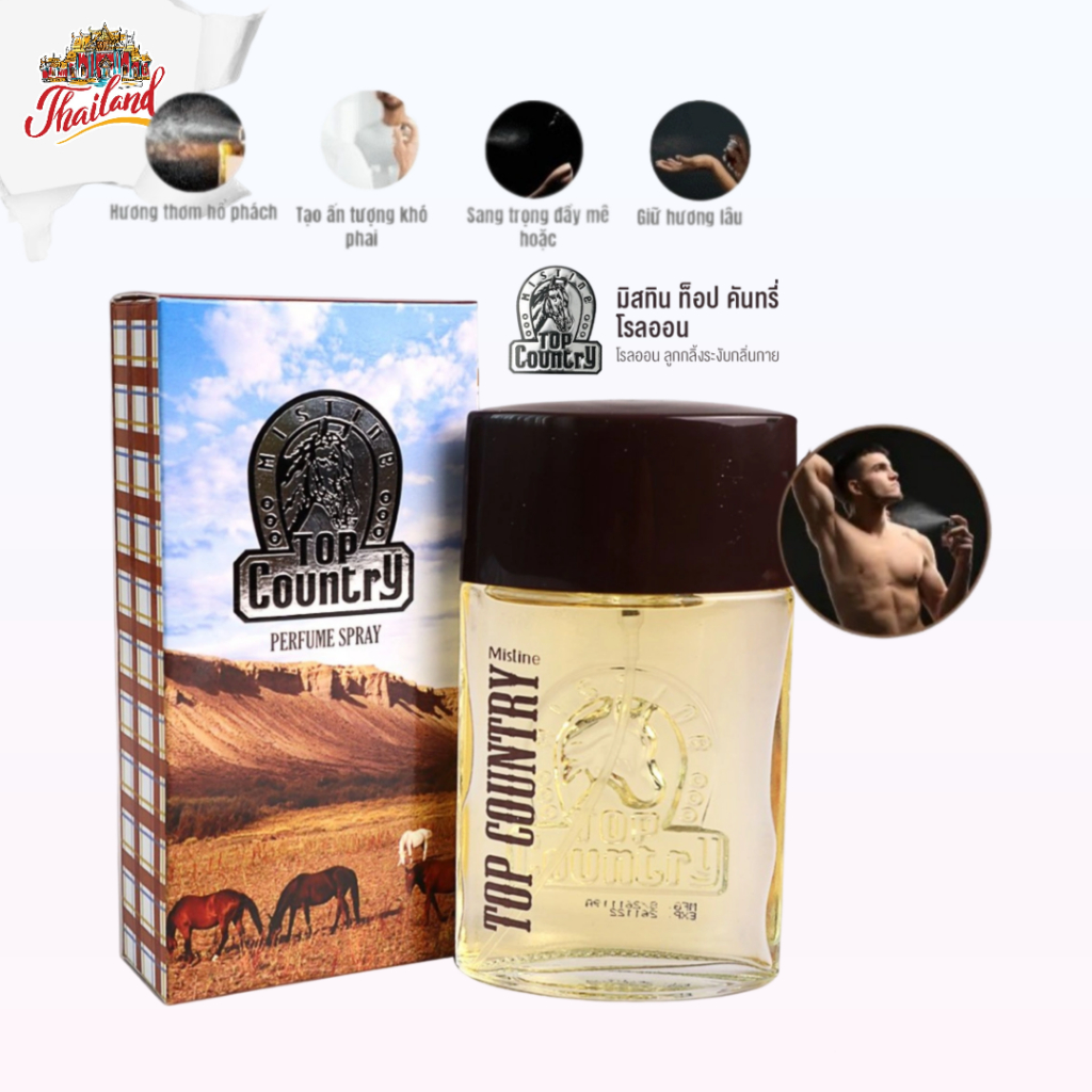 Nước hoa cho Nam Mistine Top Country Perfume Spray 50ml Thái Lan