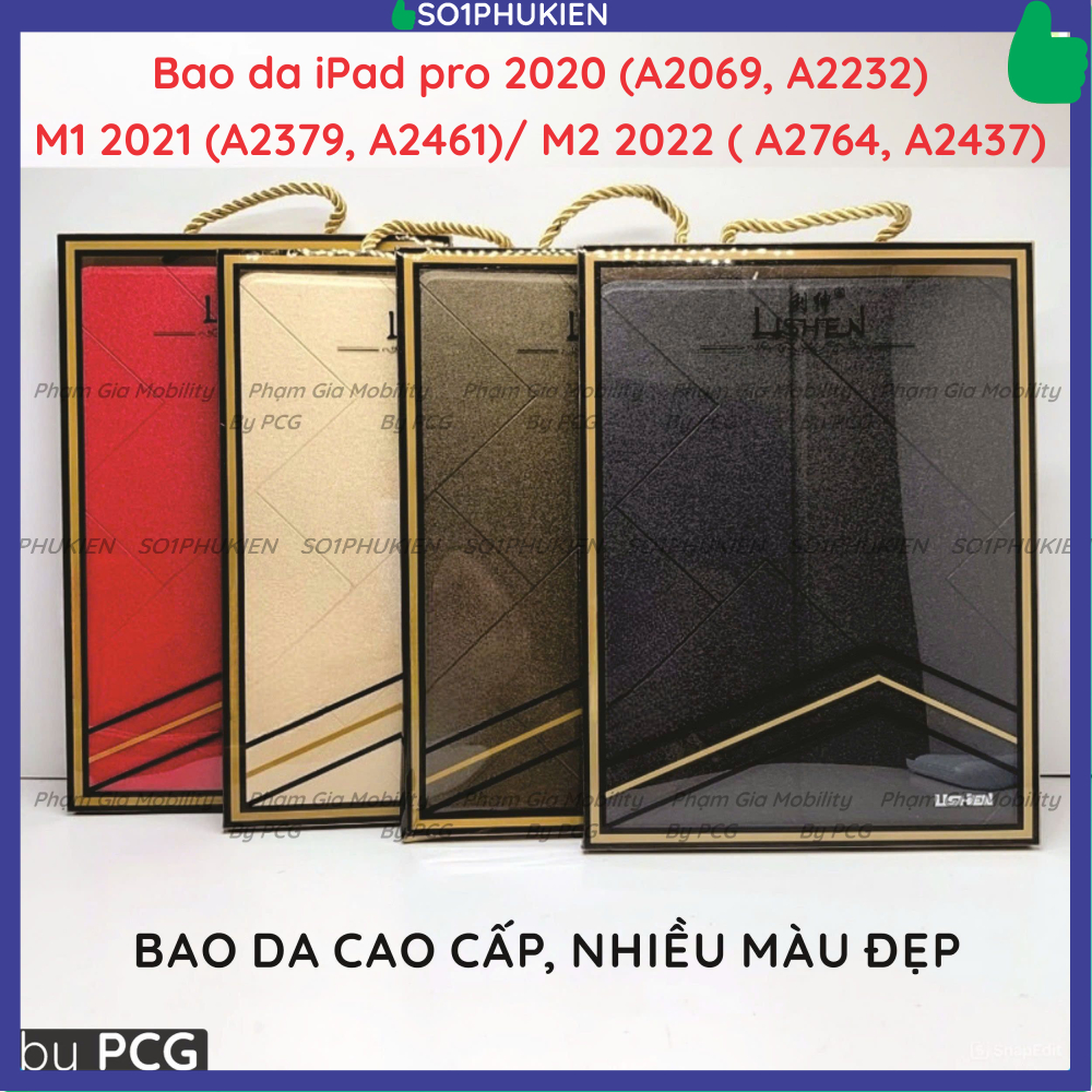Bao da iPad pro 2020 (A2069, A2232)/ M1 2021 (A2379, A2461)/ M2 2022 ( A2764, A2437) 11 in và 12.9 i