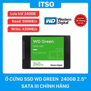 Ổ cứng SSD WD Green 240GB SATA 3 chính hãng - Bảo hành 36 tháng