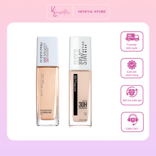 Kem nền Maybeline NewYork Super Stay Active Wear Up To 30h Foundation nắp trắng-nắp tím