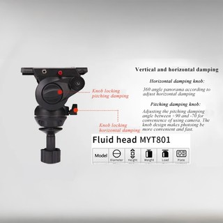 Chân Máy Quay Miliboo MTT602A Hợp Kim Nhôm Cao Cấp – Tải Trọng 10kg, Chiều Cao 193cm
