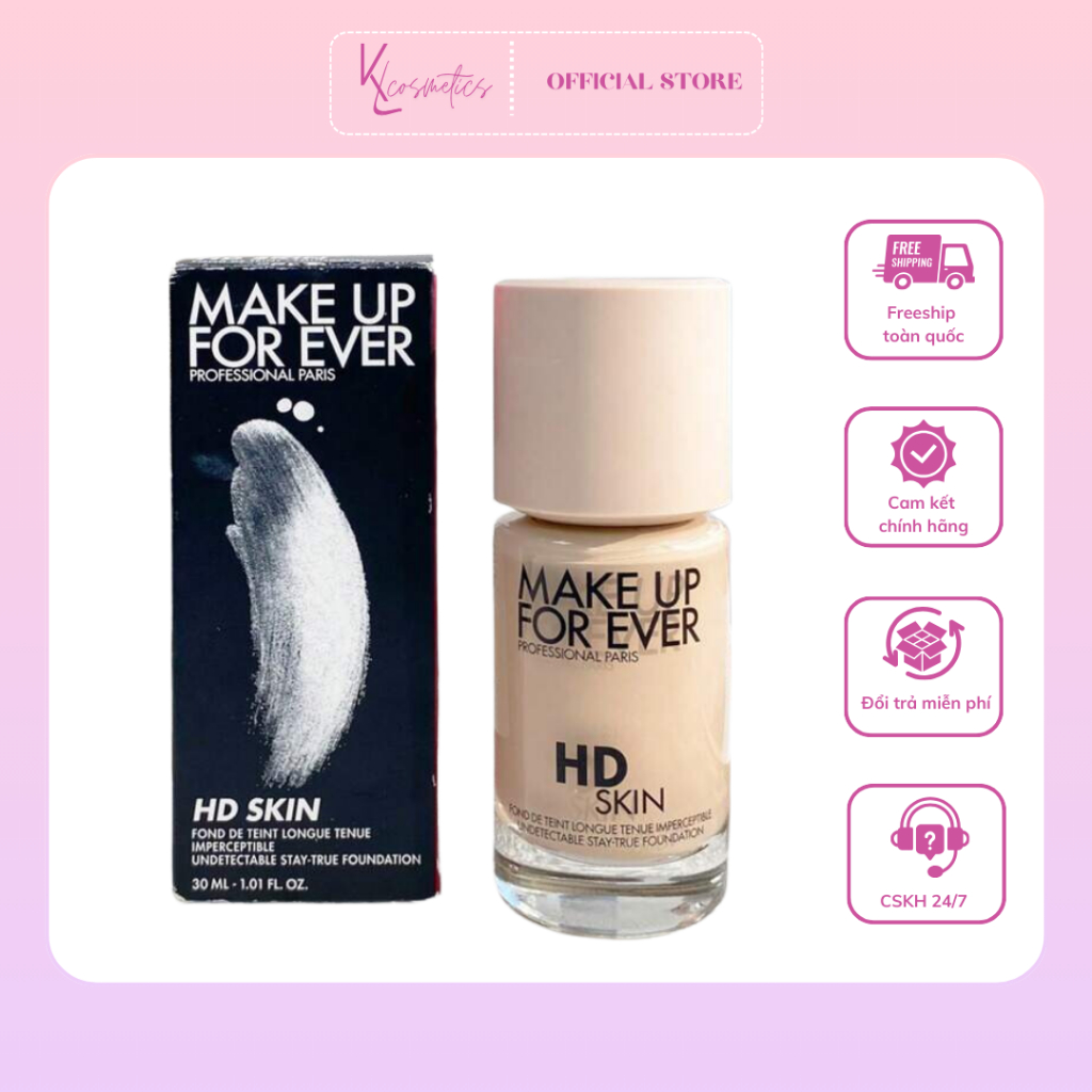 Kem nền Make Up 4-Ever HD Skin 15ml và 30ml chính hãng Pháp