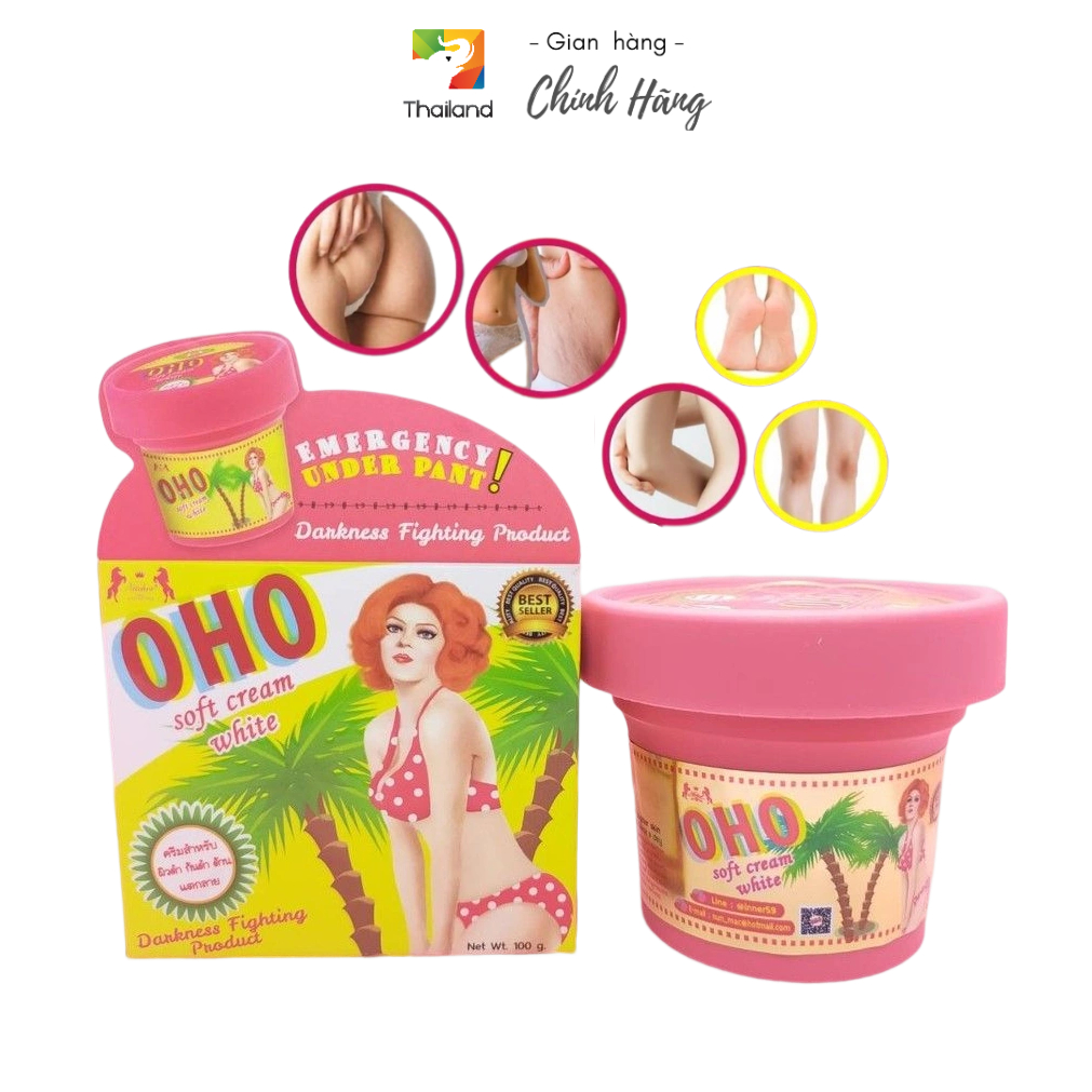 Kem thâm rạn da Nitcher Oho Soft Cream White 100gr Thái Lan