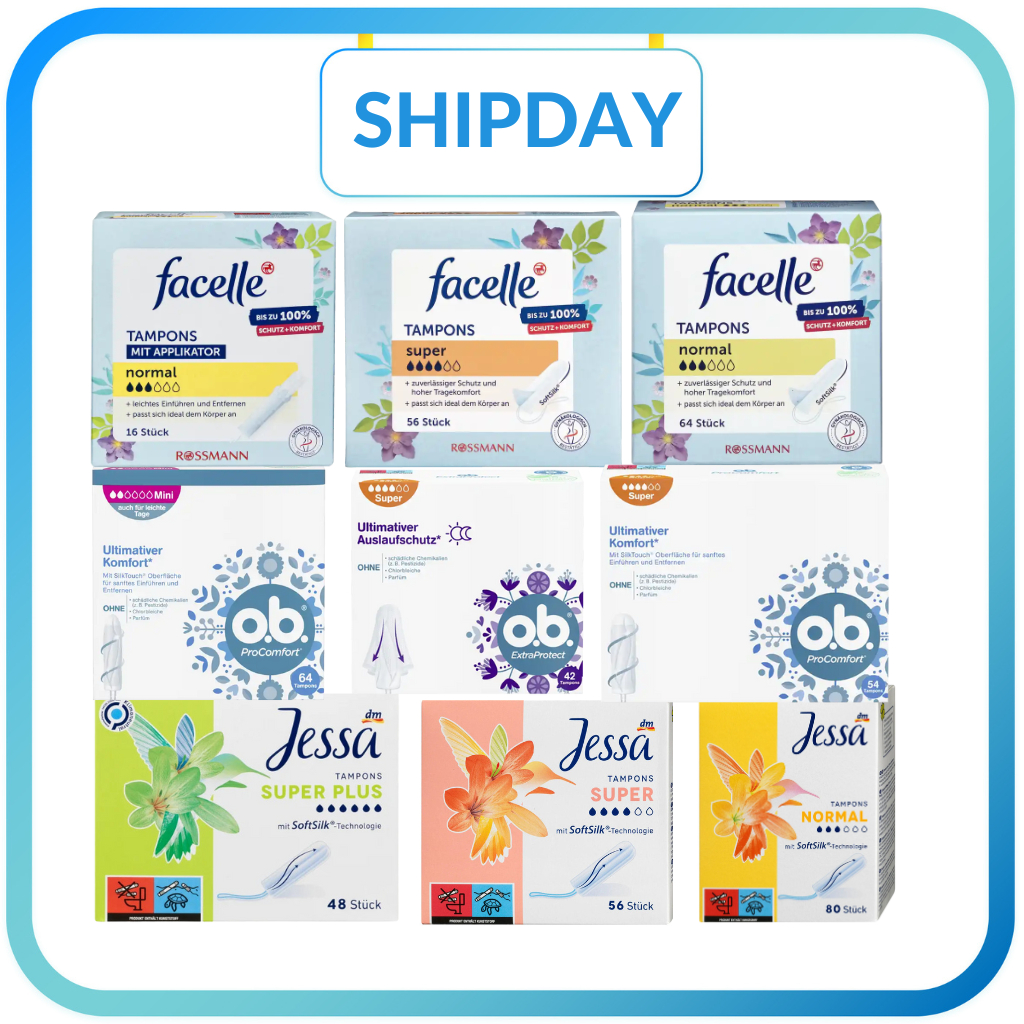 [Hàng Đức] Băng vệ sinh Tampons  (OB, Jessa, Facelle) Tampon Cần Đẩy Nhỏ Gọn Tiện Lợi, Oan Toàn