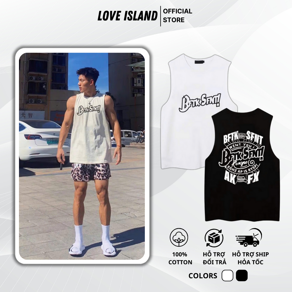 Áo tanktop ba lỗ nam áo ba lỗ nam went you basic LoveStudio [BL03]