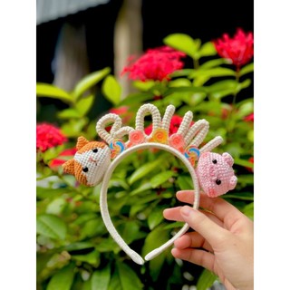 Băng đô, bờm tóc bằng len (làm theo yêu cầu, đọc kỹ phần mô tả)