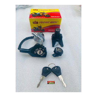 BỘ Ổ KHOÁ XE MAX 3 ( Trung Quốc ) - KHOÁ MÁY DƯỚI CỐP