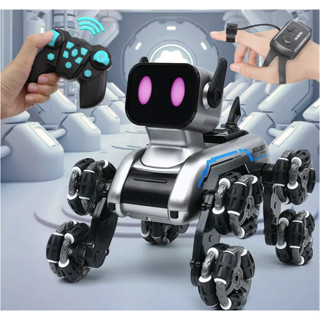 Đồ Chơi Robot Chó Thông Minh Siêu Cute, 8 Bánh Xe Linh Hoạt Có Thể Di Chuyển Trên Nhiều Địa Hình