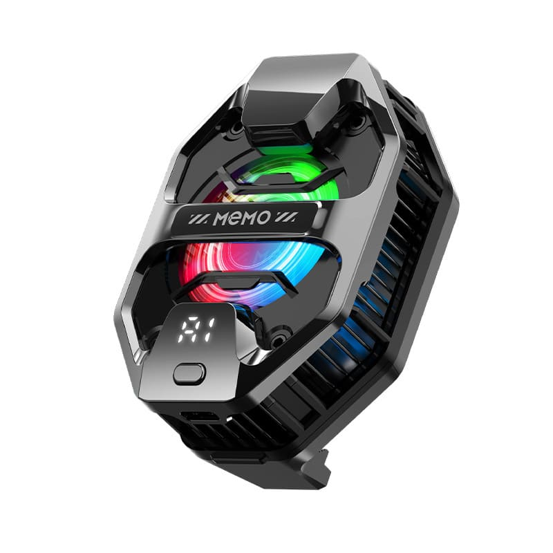 Sò lạnh tản nhiệt điện thoại Memo DL20 Led RGB màn hình hiển thị nhiệt độ