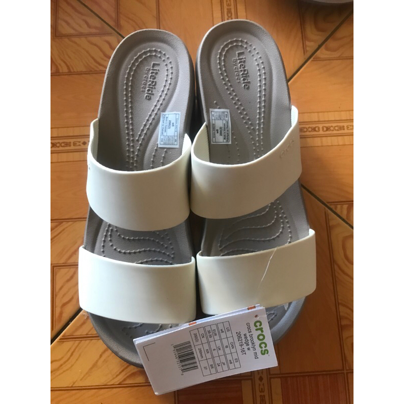 Dép xuồng CRocs nữ đế cao 6cm hàng cao cấp xuất khẩu