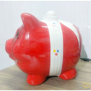 Heo đất tiết kiệm có nơ size 33cm