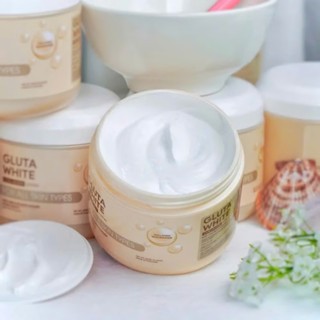 Kem ủ Trắng Da Gluta White Thái Lan hũ đại 600gr không bết dính, siêu thấm, siêu trắng