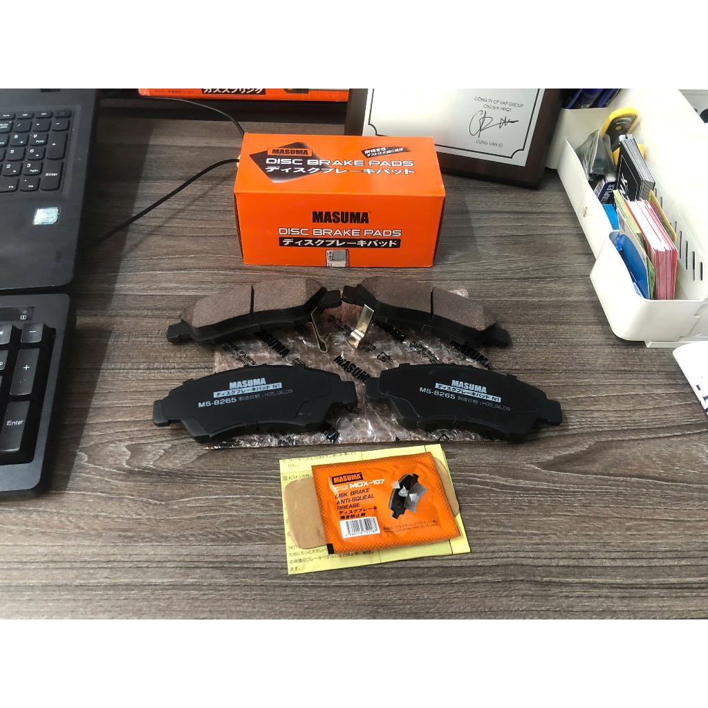 Honda Jazz Má Phanh Trước + Sau Bản 1.2 sản xuất 2002-2015. Bản 1.3 Sản xuất 2002-2013 ( MS-8265N+ M