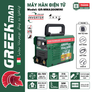 Máy Hàn Mini gia đình Greekman MM200 Hàn que 2.6-3.2mm