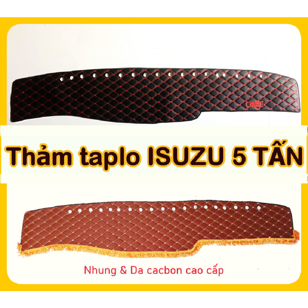 Thảm da lót chống nắng taplo xe tải Isuzu NQR550 5T 5 tấn