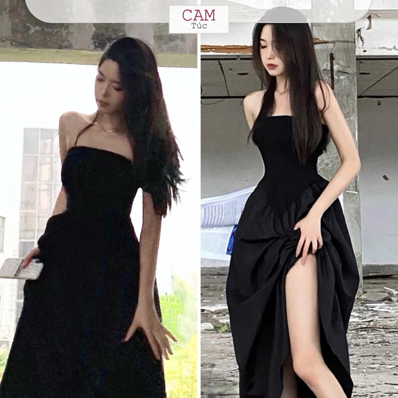 Đầm Maxi Hai Dây Sợi Bún, Đầm Maxi Xoè, Đầm Hai Dây Dài Cho Nữ, Đầm Maxi Đi Biển