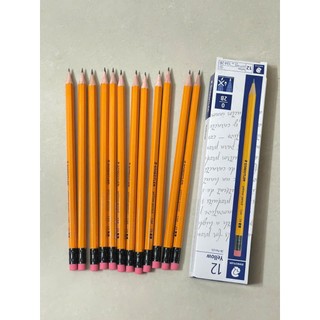 Bút chì 2b, Bút chì STAEDTLER 134 2B (yellow pencil) (1 hộp 12 cây)
