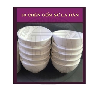 BỘ TÔ, CHÉN, ĐĨA GỐM SỨ TRẮNG 4D ( 3 TÔ BẦU, 4 ĐĨA SÂU, 10 CHÉN CƠM, 10 CHÉN NHỎ, 10 MUỖNG SỨ, 10 ĐÔI ĐŨA)