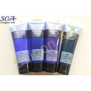 [SGA] [Sale-off] Màu Acrylic Nhật Bản SAKURA tuýp lớn 75ml (Nhóm 3)