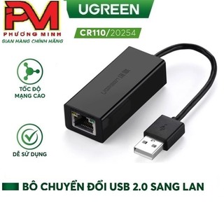 Bộ chuyển đổi cổng usb sang cổng mạng lan ugreen 20253 20254 - usb sang lan - hàng chính hãng bảo hành 12 tháng