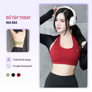 Áo bra thể thao cổ yếm Mia Top Today U Wear hở lưng tập gym yoga