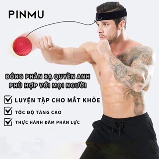 Bóng Luyện Tập Phản Xạ PINMU - Boxing Chuyên Nghiệp Có Dây Đeo Đầu Tiện Dụng-Độ đàn hồi cao