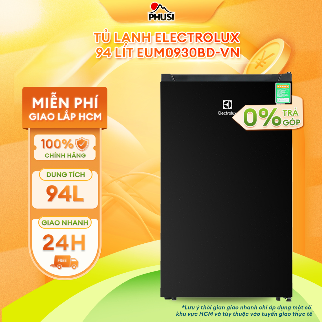 EUM0930BD-VN [MIỄN PHÍ GIAO LẮP] Tủ lạnh Electrolux 94 Lít EUM0930BD-VN - BH CHÍNH HÃNG