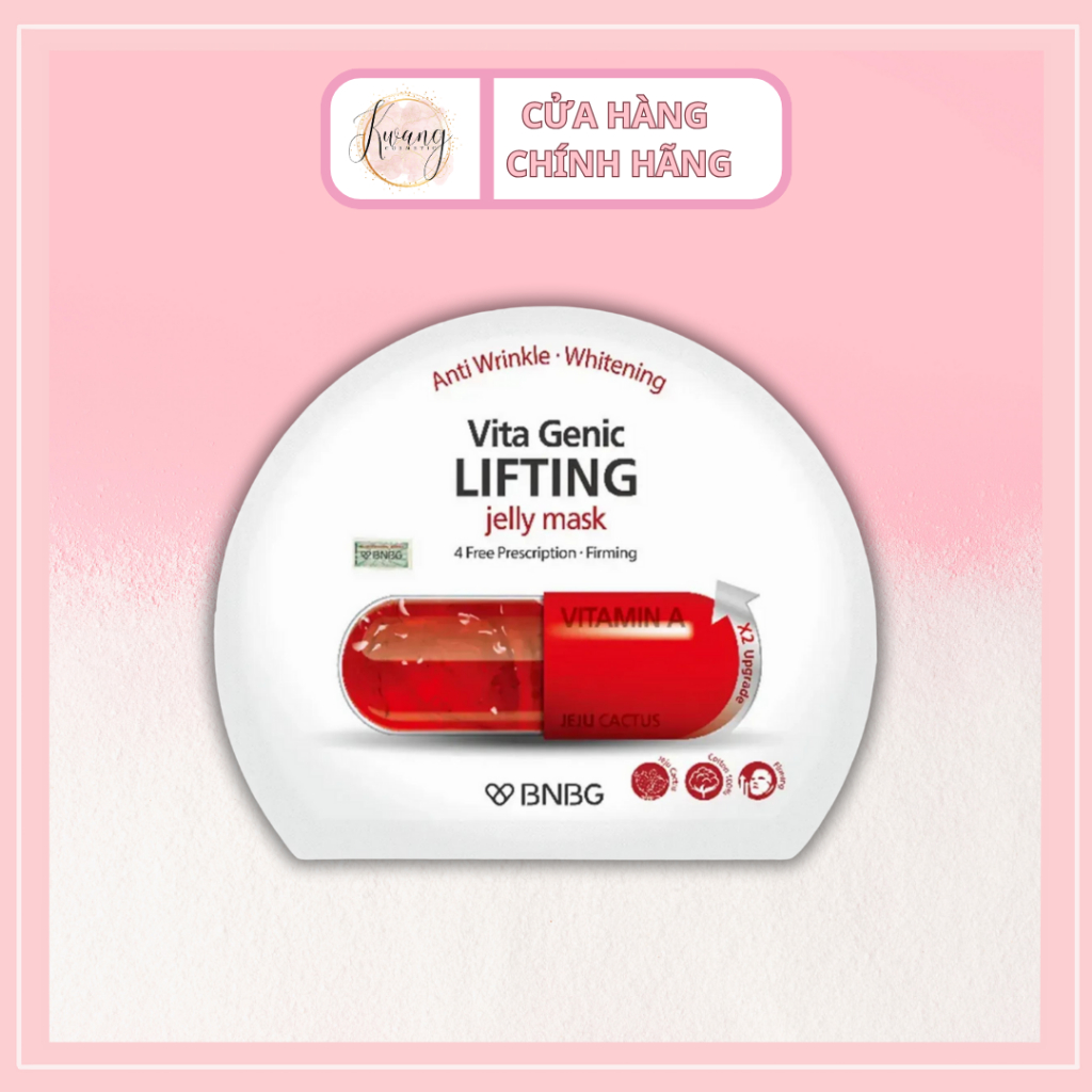 Hộp 10 Miếng Mặt Nạ BNBG Dưỡng Ẩm, Hỗ Trợ Dưỡng Trắng Da Hàn Quốc