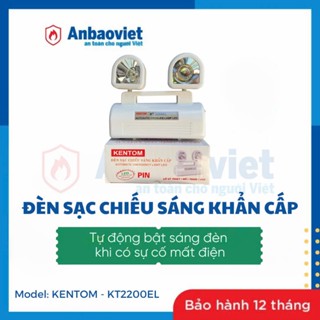 Đèn sạc chiếu sáng thoát hiểm khẩn cấp KENTOM - KT2200EL