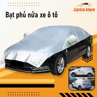 Bạt phủ nửa xe ô tô, bạt che nóc xe ô tô tráng bạc có phản quang chống nước, chống xước, chống nóng.
