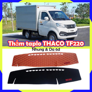 Thảm lót taplo xe tải THACO TF220 TF230 990KG nhung 3 lớp và da cacbon 6d