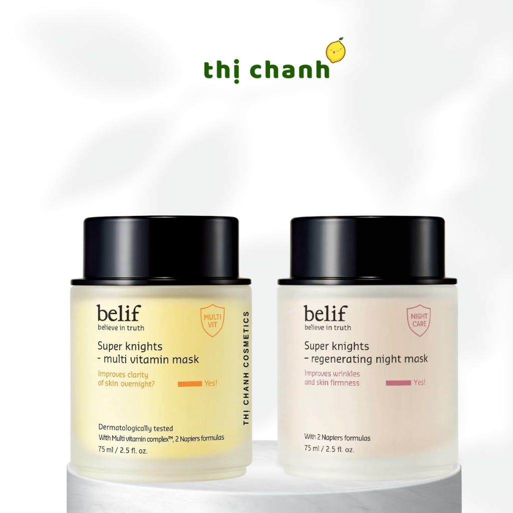 [Tuýp & Fullsize] Mặt nạ ngủ dưỡng ẩm, phục hồi da chuyên sâu BELIF Multi Vitamin Mask