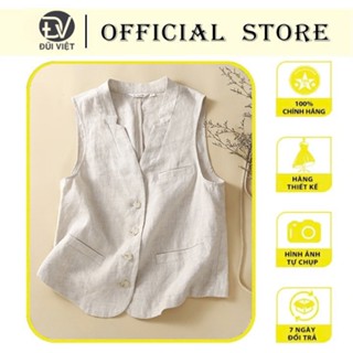 Áo Blazer Nữ Chất Linen - Vest Không Tay Dáng Rộng Chất Mát Phong Cách Nữ Trẻ Trung BZ02