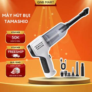 Máy Hút Bụi Cầm Tay QNB Mart Không Dây TAMASHIO Với 6 Đầu Hút Đa Năng, Máy Hút Bụi Ô Tô, Giường Nệm, Lông Chó Mèo