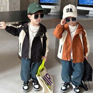 Áo khoác gió bé trai Sam Ú chất liệu vải gió bên trong lót lông hàng QC Hot Trend 10-25Kg KGT24