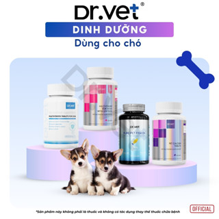 Viên nhai DrVET cho Chó bổ sung Vitamin Tổng Hợp, canxi, dầu cá tăng cường đề kháng, sức khoẻ, xương