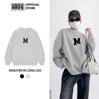 Áo Sweater Nam Nữ Chất Nỉ Lông Cáo Local Brand HALEY HS14 Form Rộng Unisex Xám Tiêu Phong Cách Basic, Hàn Quốc