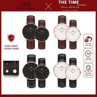 ( Tặng vòng tay DW) Đồng hồ DW  Đôi nam nữ Daniel Wellington Authentic - Dapper Fullbox