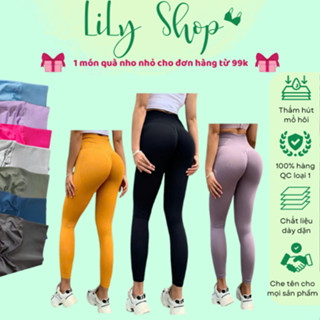 Quần tập gym yoga nữ dệt kim chun mông hack dáng nâng mông tôn vòng 3 dày dặn thoáng mát thấm hút mồ hôi