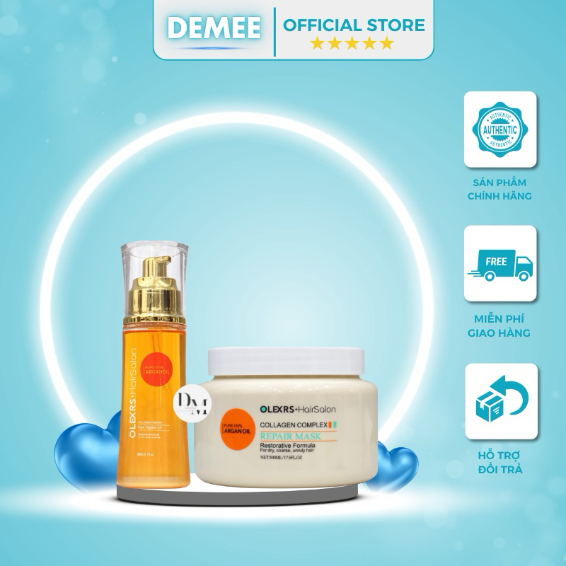 Tinh Dầu Dưỡng Tóc Phục Hồi Hư Tổn Olexrs Collagen 80ML