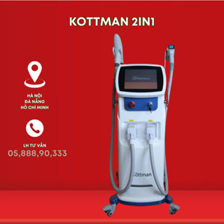  Máy 2in1 Triệt Lông Và Laser Diode 808 | Máy Triệt Lông Trẻ Hóa DPL - SHR Kottman 
