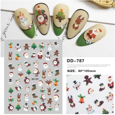 sticker noen mã 787 trang trí móng nhé a