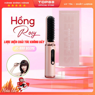  Lược Điện Chải Tóc Không Dây SeeMee JC-888 Có 4 mức nhiệt Công nghệ ION âm không gây sơ tóc bảo hành 12 tháng 