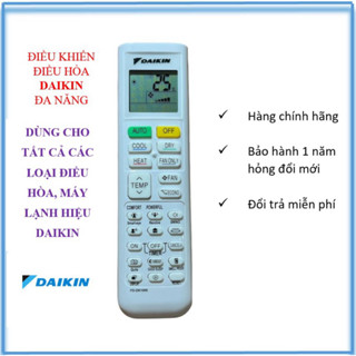 Điều khiển remote điều hoà Daikin đa năng cho tất cả máy lạnh điều hoà Daikin