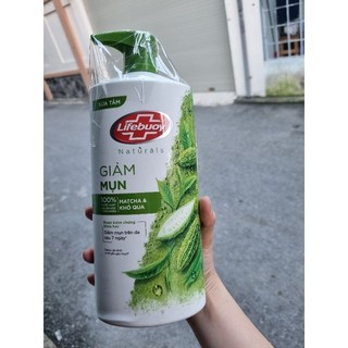  Sữa tắm Lifebuoy Matcha & Khổ Qua 800g Detox sạch sâu khỏi bụi mịn Pm2.5 100% từ Thiên Nhiên Date 2027 