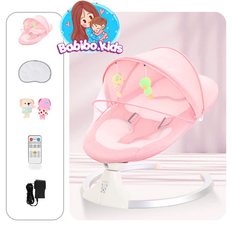 Nôi Điện Cho Bé Nôi Điện Đưa Tự Động Có Điều Khiển Từ Xa,Cũi Điện Cho Bé SMTC059